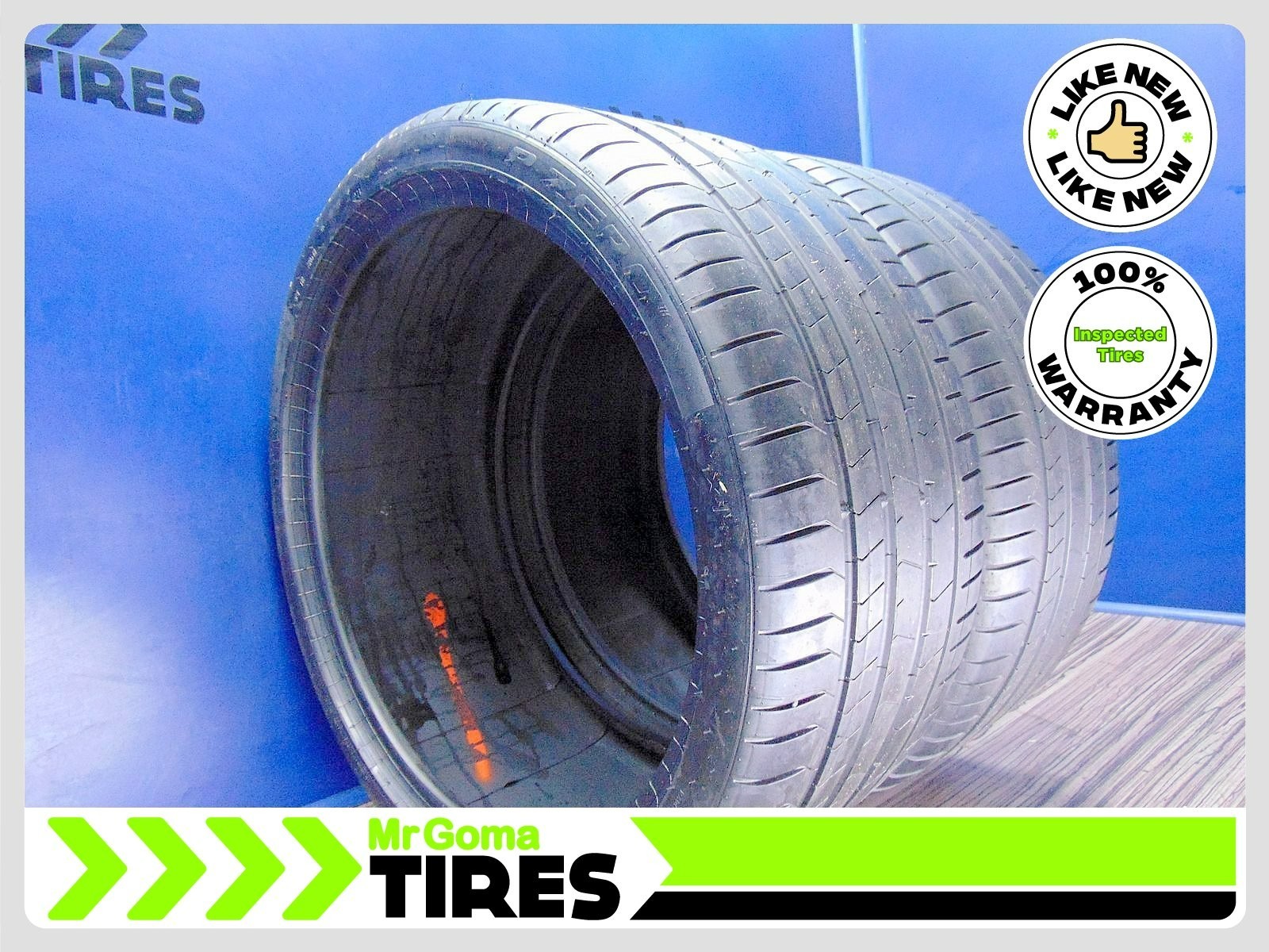2 PIRELLI P ZERO TM PZ4 FSC XL 315/30R22 USED TIRES 107Y 7.3/32 3153022