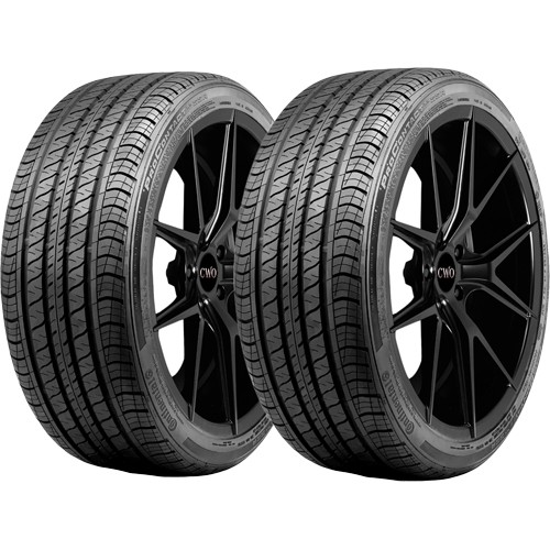 (QTY 2) 245/40R19 Continental Pro Contact RX 94W SL Black Wall Tires