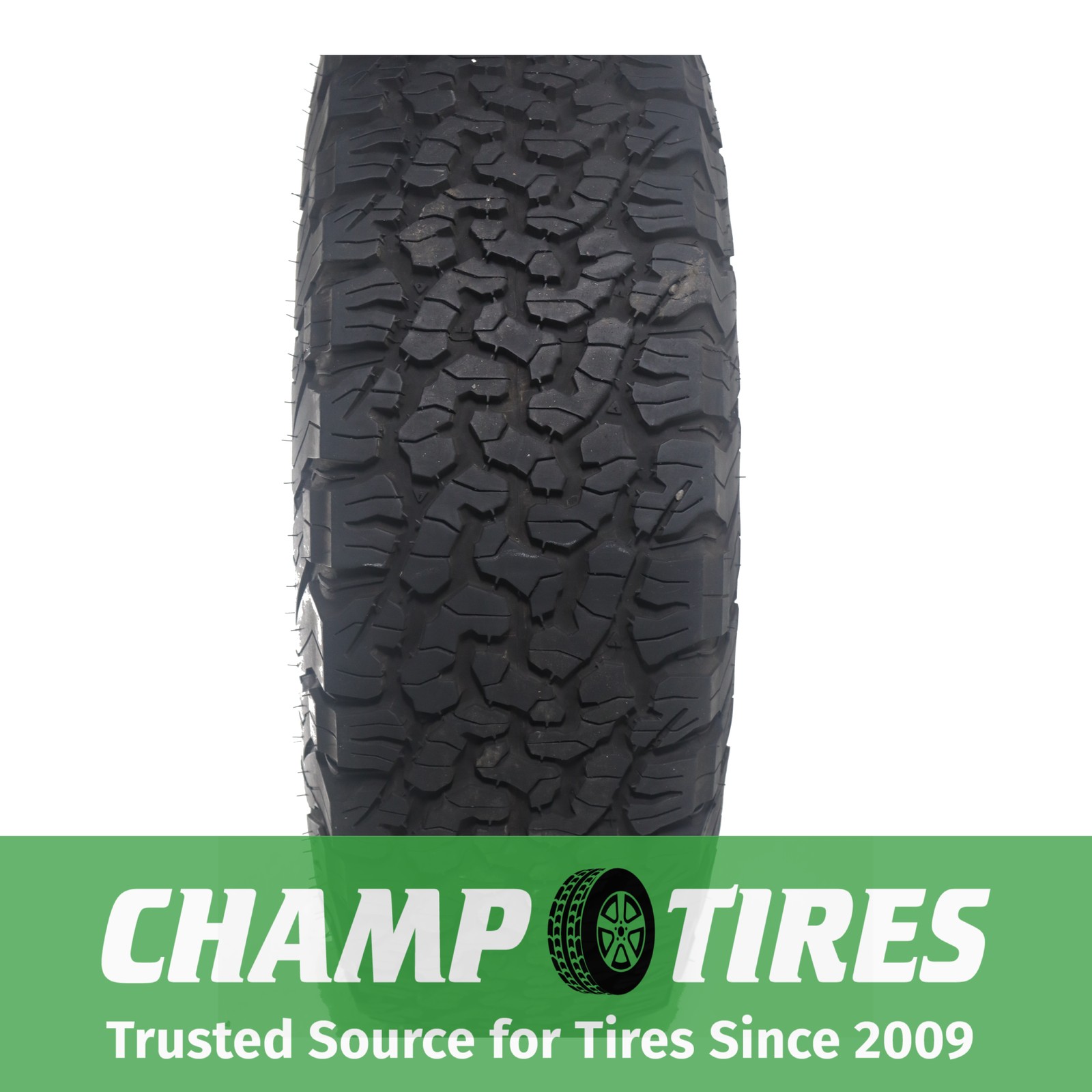 LT33X/10.5R15 BFGoodrich All-Terrain T/A K02 OWL 114 R Used 13/32nds