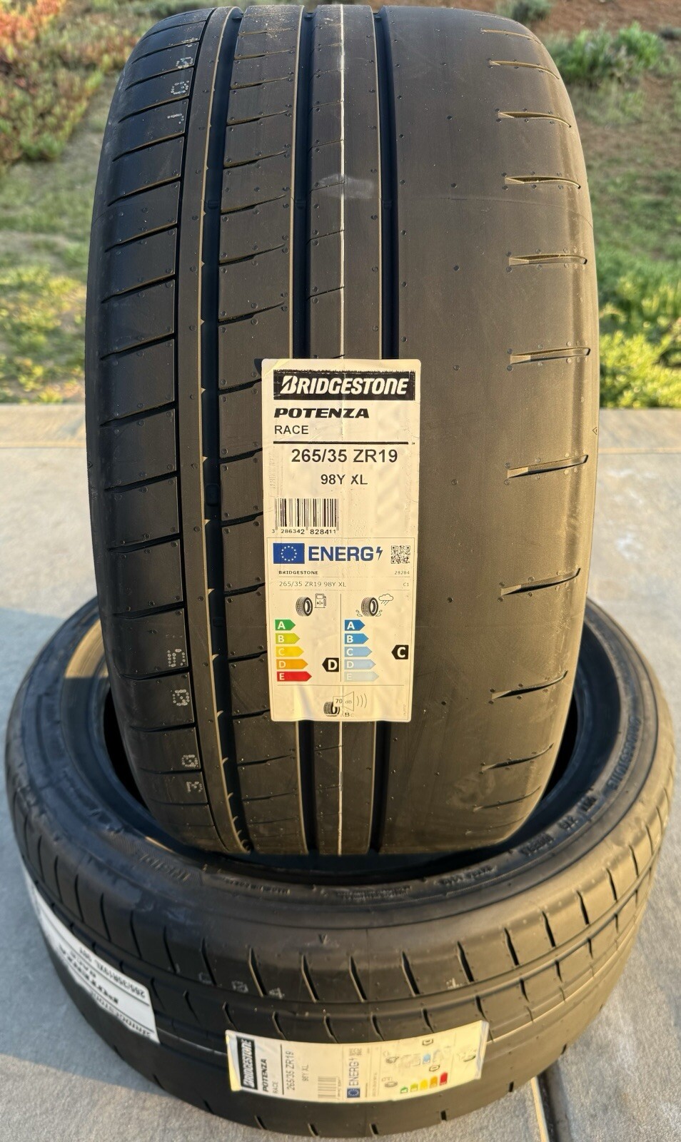 TWO BRAND NEW 265/35ZR19 Bridgestone Potenza Race Tires Like Michelin Cup 2!