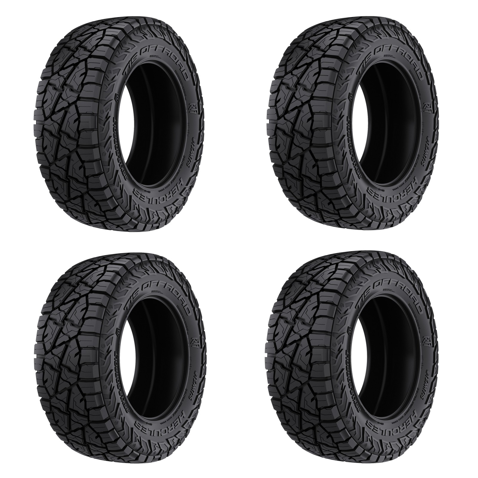 Set 4 265/50R20 Hercules TIS Offroad RT1 Tires 30.5″ 111T 2655020 Rugged Terrain