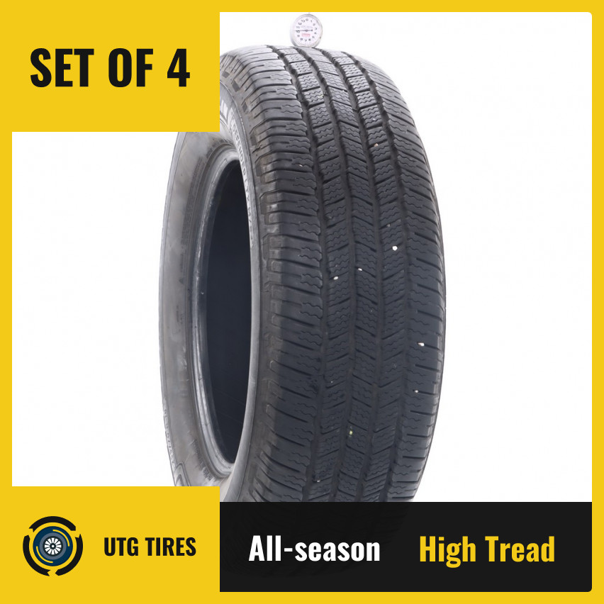 Set of (4) Used 255/70R18 Michelin Defender LTX M/S 2 116T – 10-10.5/32