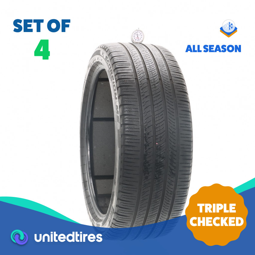 Set of (4) Used 245/45R21 Pirelli Scorpion MS PNCS 104V – 6-7.5/32