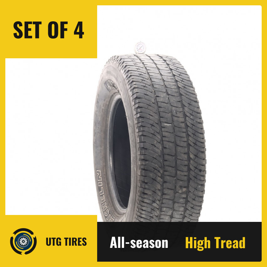 Set of (4) Used LT 275/70R18 Michelin LTX A/T2 125/122R – 8.5-9.5/32