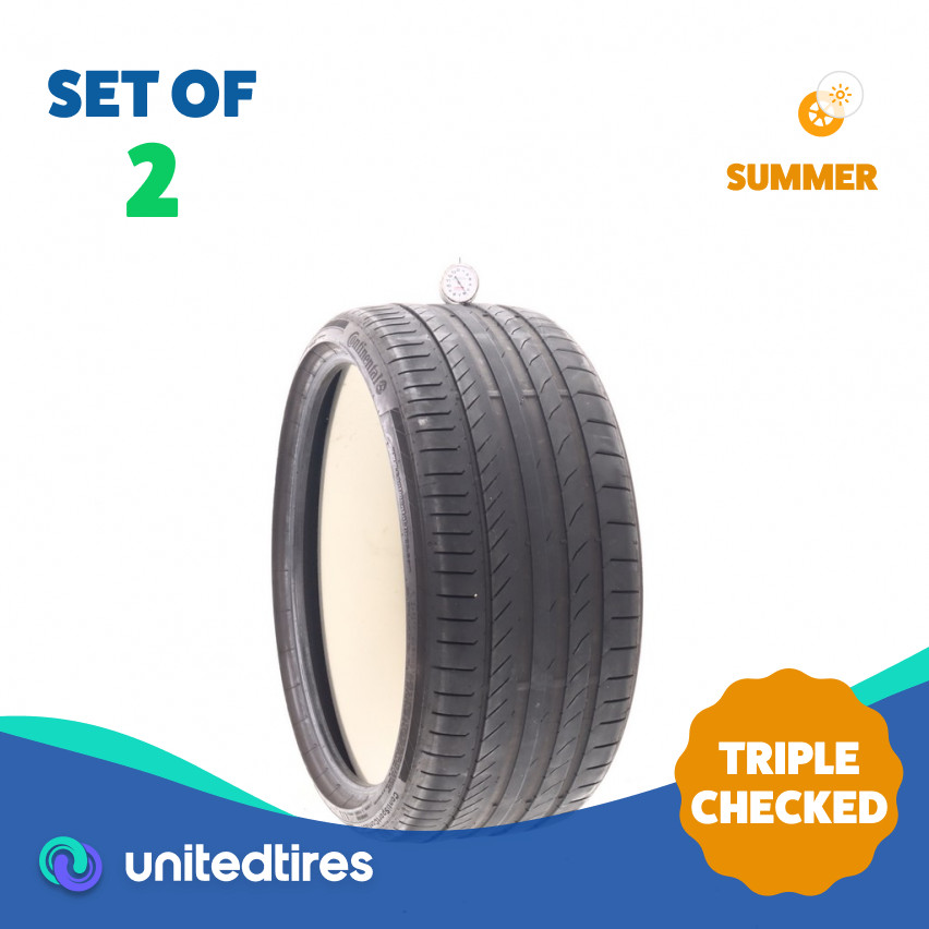 Set of (2) Used 265/30R20 Continental ContiSportContact 5P R01 (1ACMH)