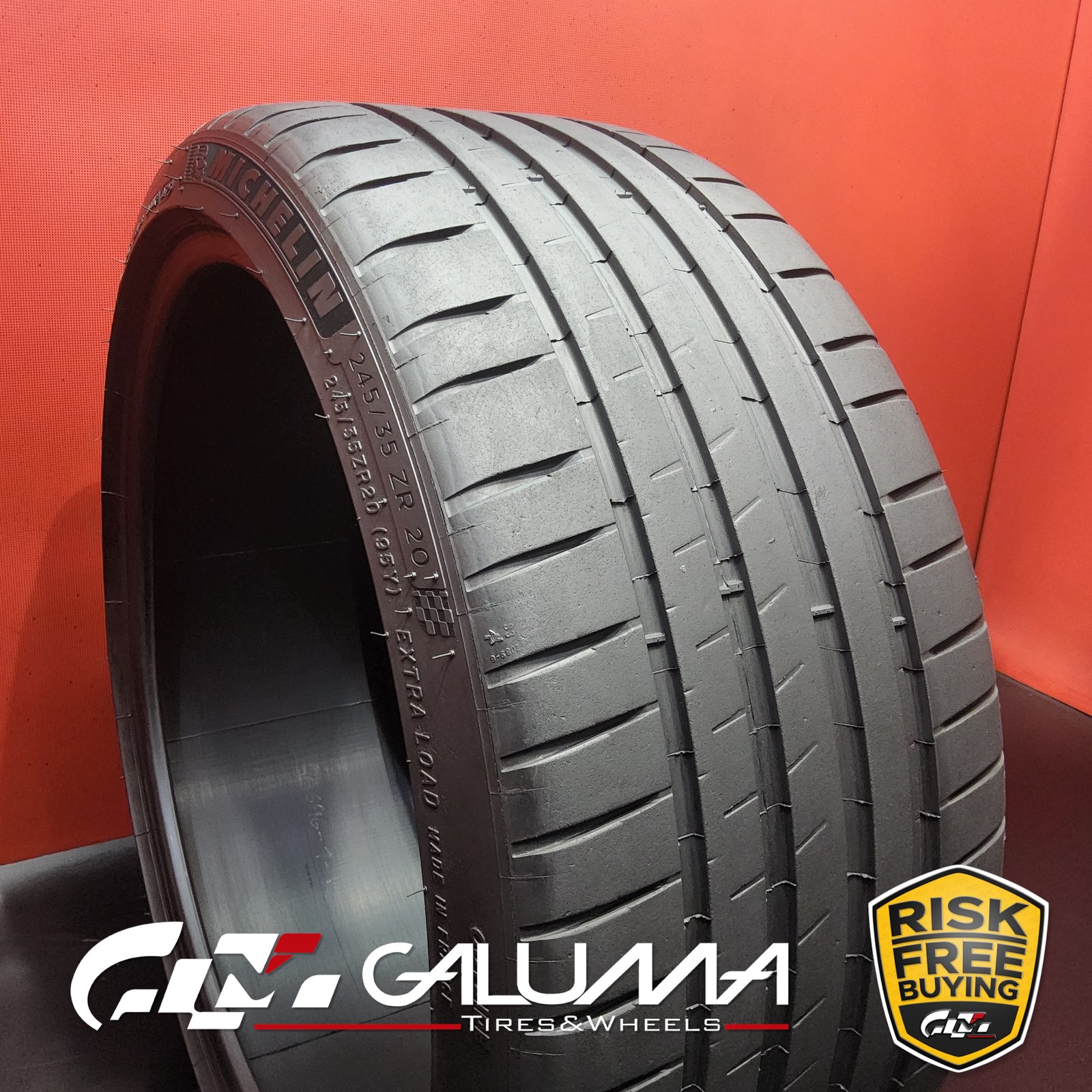 1 Tire Michelin Pilot Sport 4S N0 245/35ZR20 245/35/20 2453520 No Repairs #95696