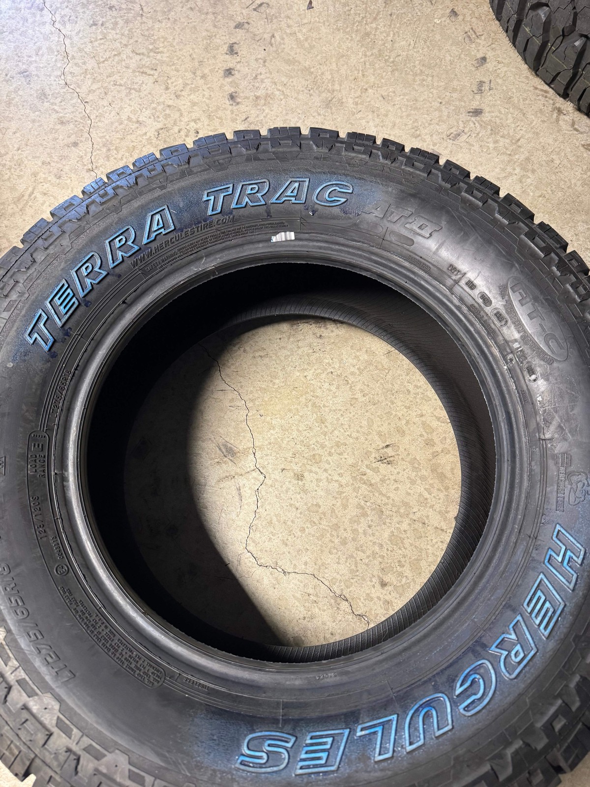 NOS HERCULES TERRA TRAC AT II OWL LT 275 65 18 123/120S 10PLY ALL TERRAIN TIRE 0