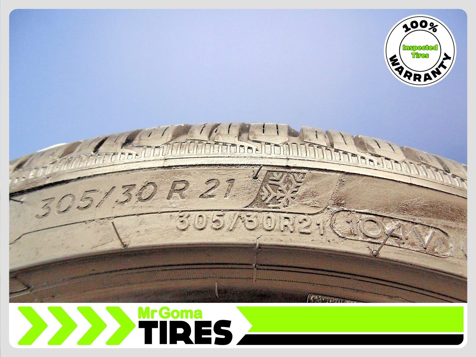 2 MICHELIN PILOT ALPIN 5 NA5 XL 305/30R21 USED TIRES 7.3/32 TREAD 104V 3053021