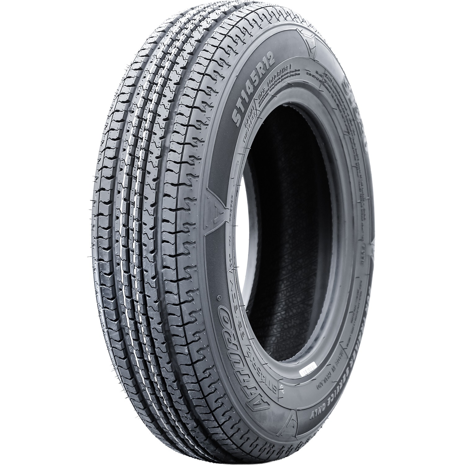 2 Tires Atturo ST320 Steel Belted ST 145R12 95/90M E 10 Ply Trailer
