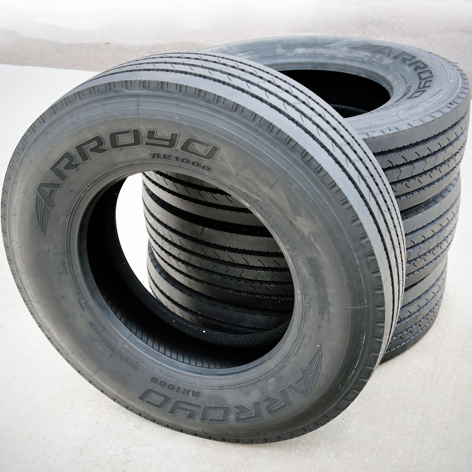2 Tires Arroyo AR1000 255/70R22.5 Load H 16 Ply Steer M+S All Steel Commercial