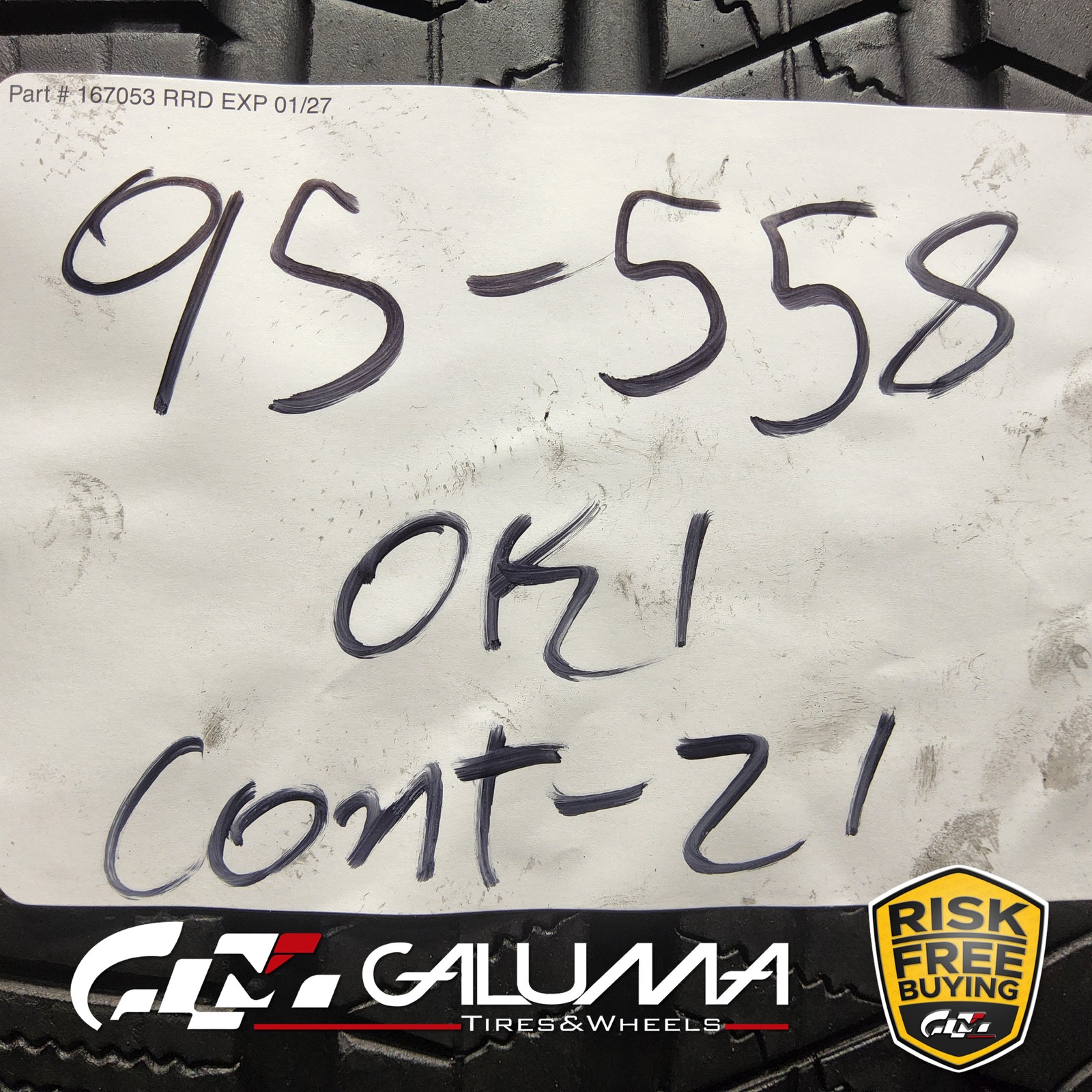 1 Tire LikeNEW Continental CrossContact LX Sport MO1 275/45R21 No Repairs #95558