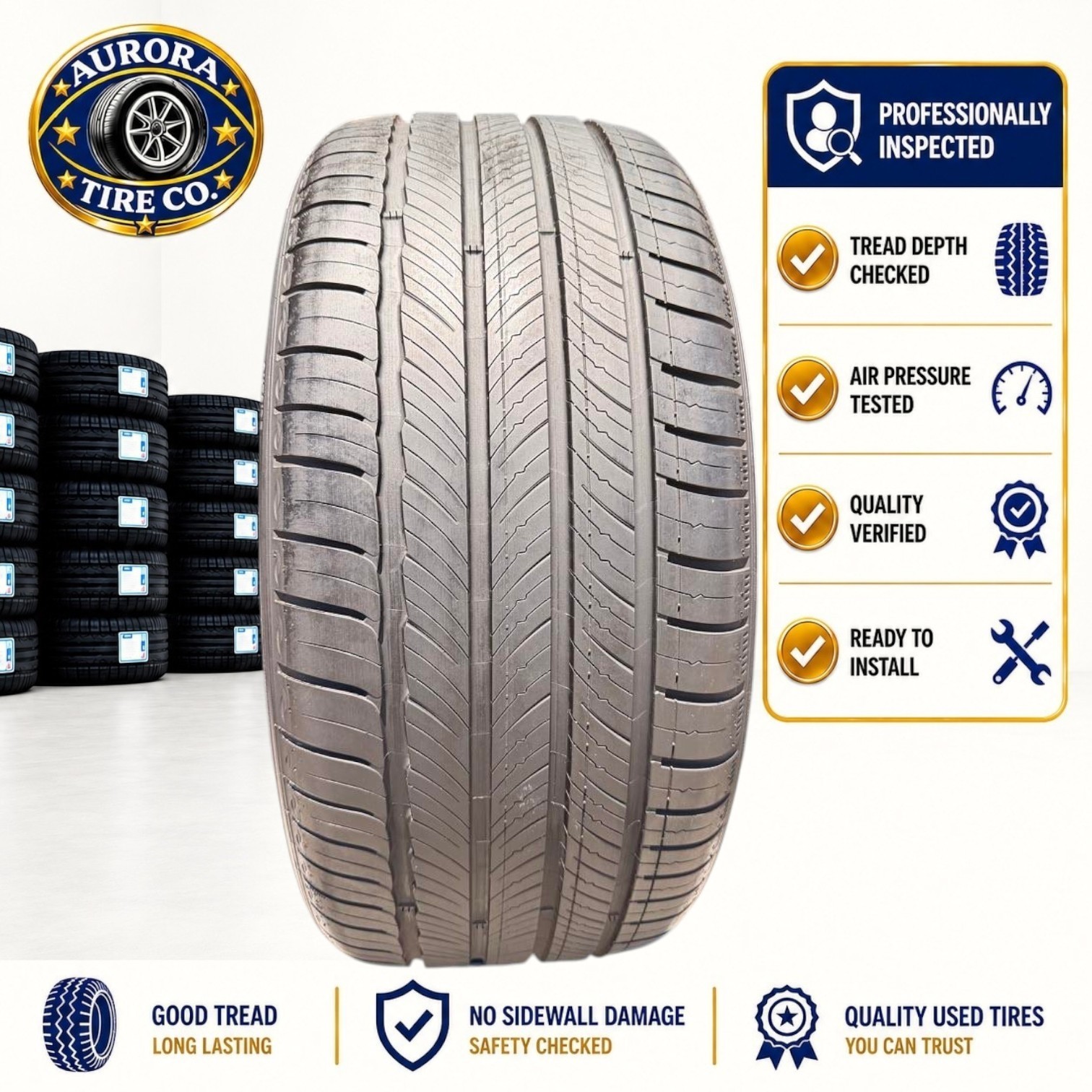 255/40R21 Michelin Primacy Tour A/S 102W DOT3124 8/32