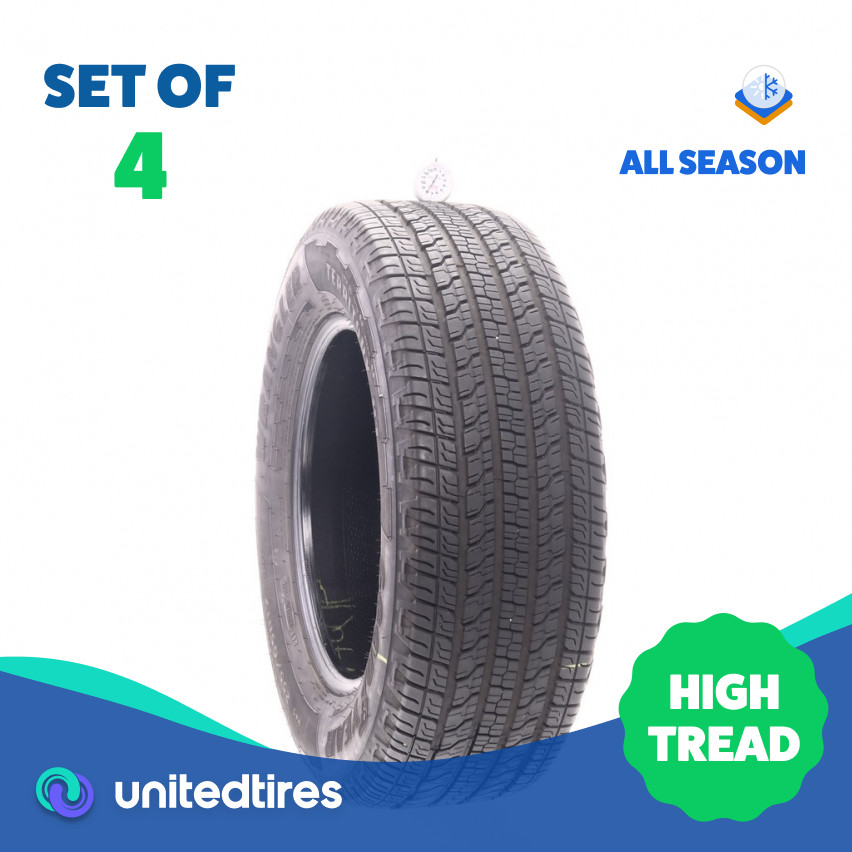 Set of (4) Used 255/65R17 Goodyear Wrangler Territory HT 110T – 8-9/32