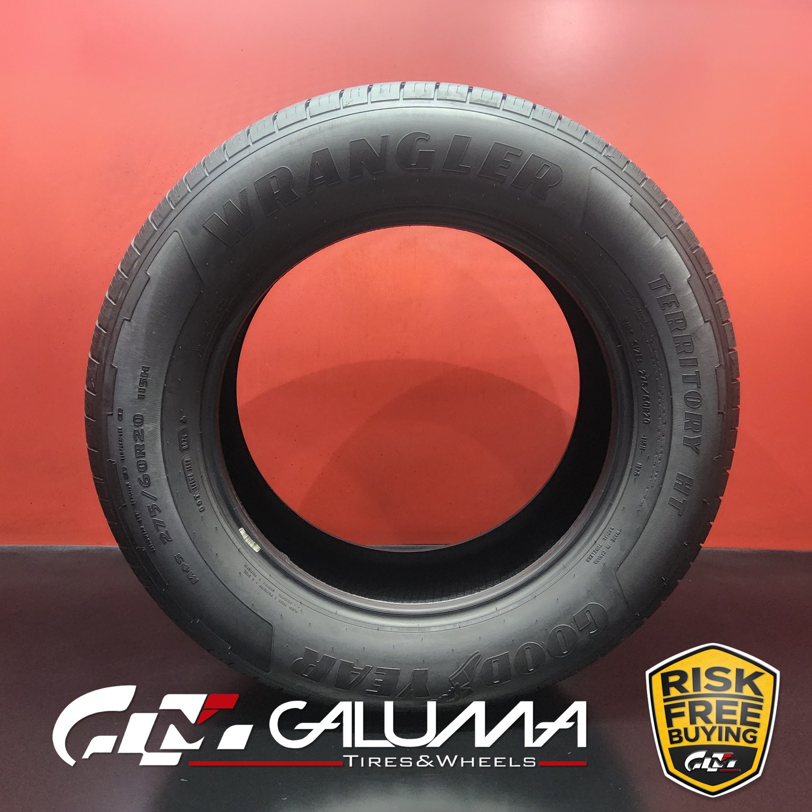 1 Tire LikeNEW Goodyear Wrangler Territory HT 275/60R20 115H No Repairs #96229
