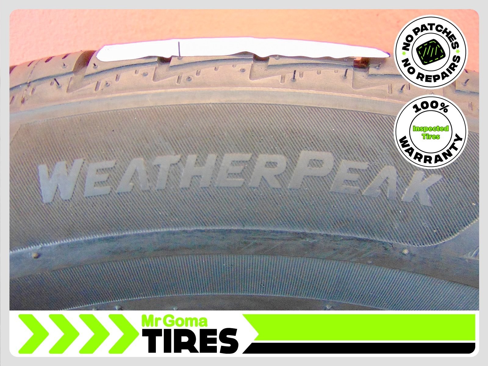 1 BRIDGESTONE WEATHERPEAK 235/60R18 80% LIFE USED TIRE NO PATCH 103H 2356018