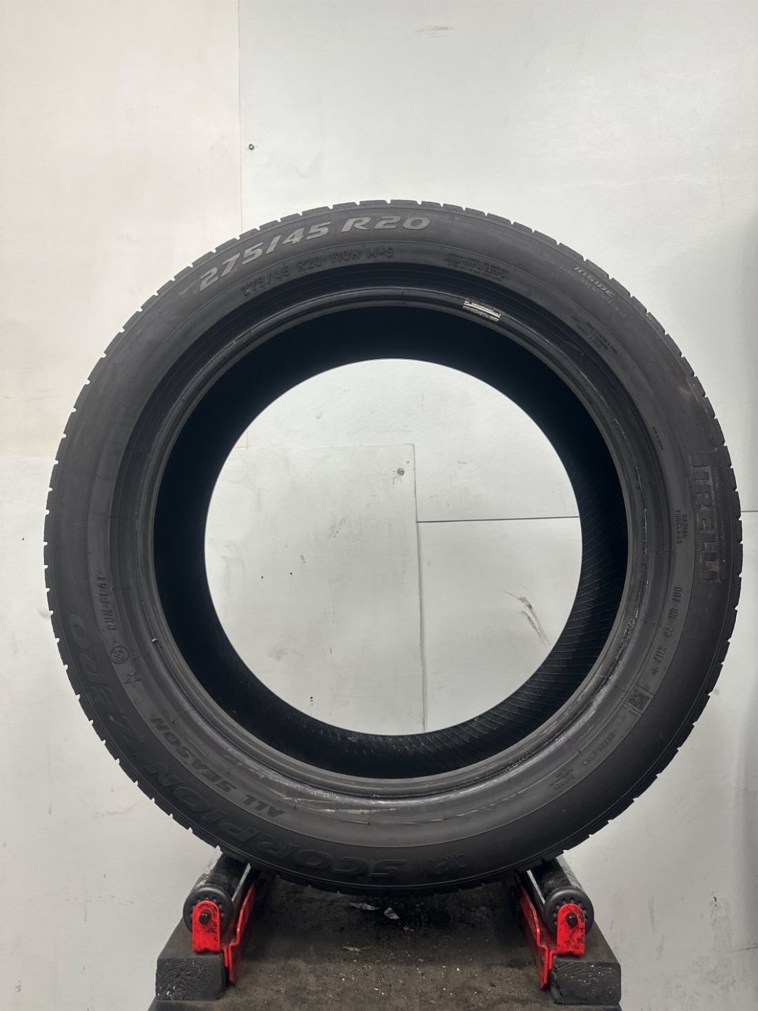 1 Used Pirelli Scorpion Zero AS RUN FLAT P275/45R20 2754520 275/45/20 110H 8/32