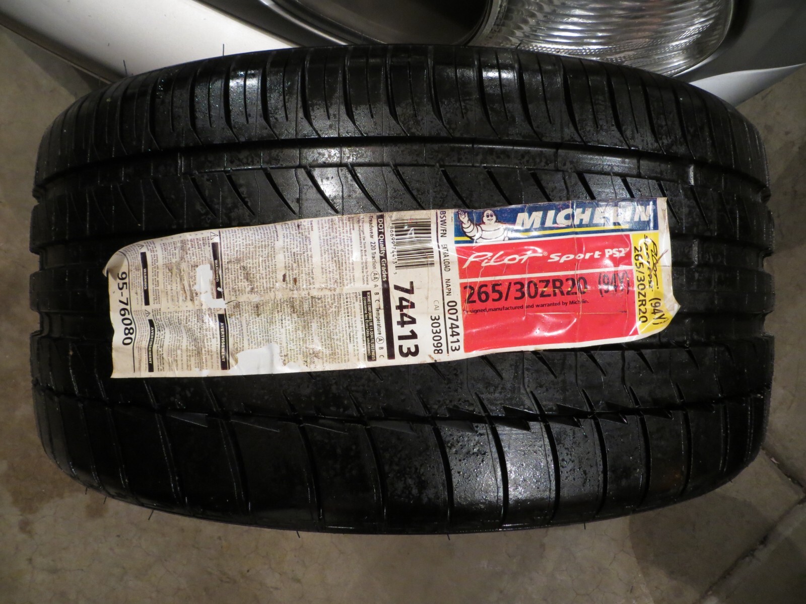 NEW 1 ONE MICHELIN PILOT SPORT PS2 265/30ZR20 94Y XL RO1 AUDI 265 30 20 2888