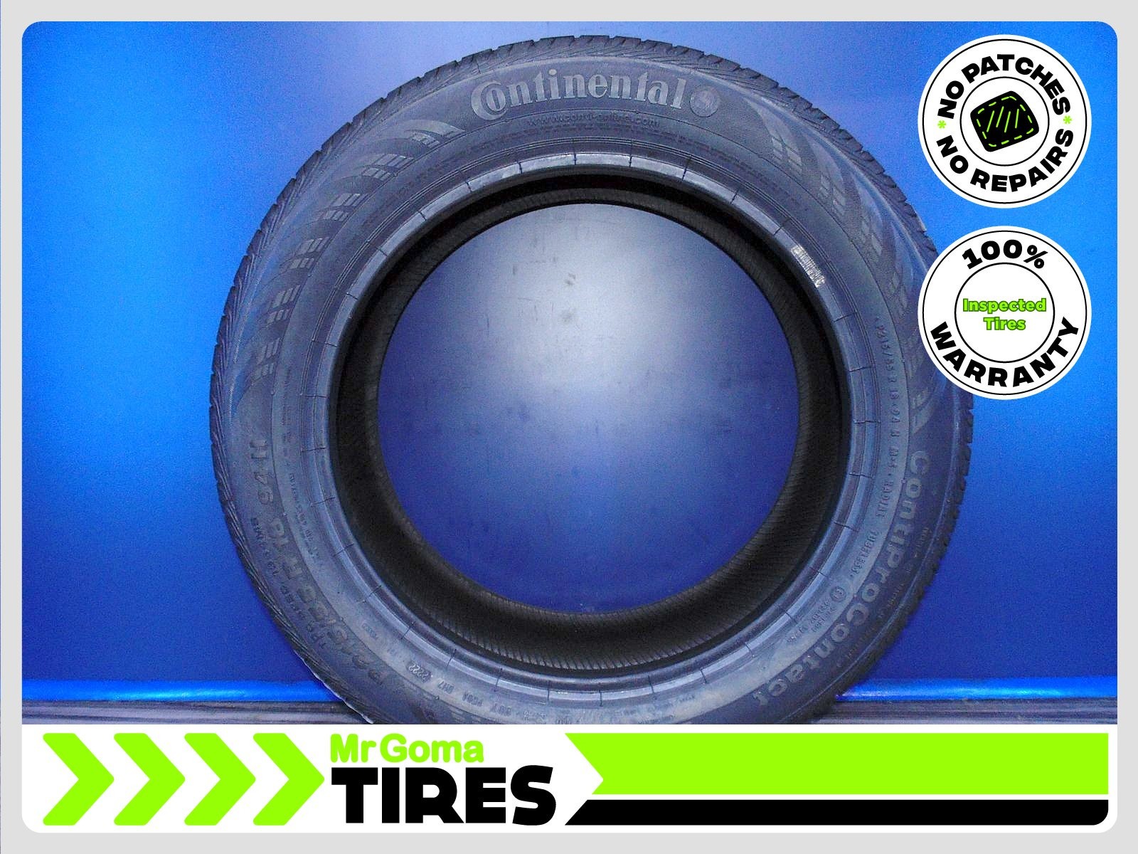 1 CONTINENTAL CONTIPROCONTACT 215/55R18 USED TIRE 8.7/32 AVG NO PATCH 2155518