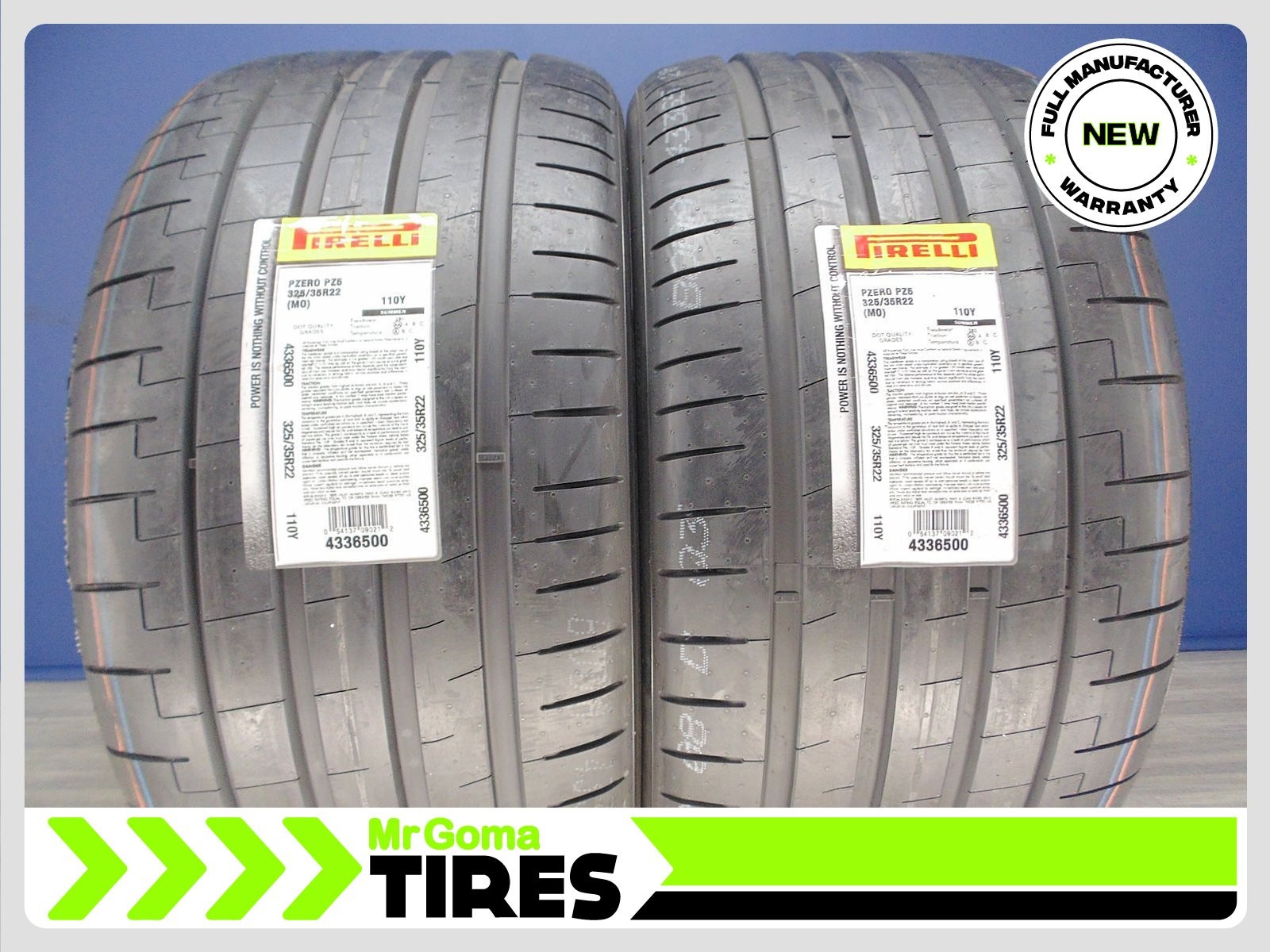 SET OF 2 BRAND NEW 325/35R22 PIRELLI P ZERO PZ5 MO TIRES PZERO MERCEDES 3253522