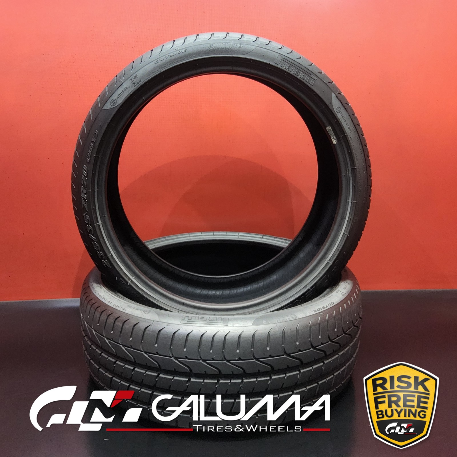 Set of 2 Tires LikeNEW Pirelli P Zero 235/35ZR20 235/35/20 88Y No Repairs #95590