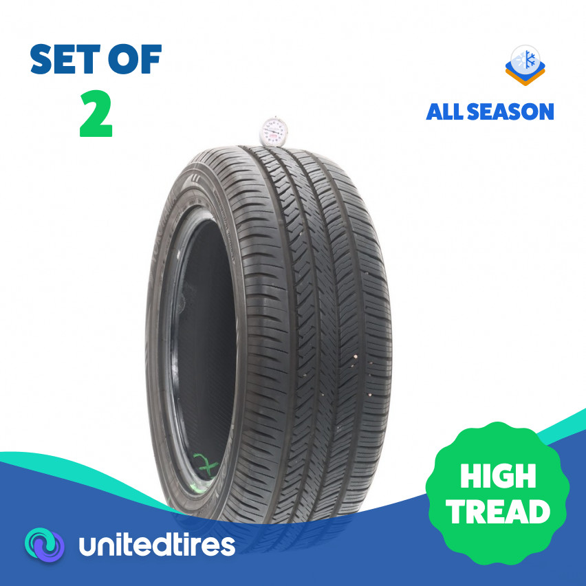 Set of (2) Used 235/55R17 Yokohama YK-GTX 99H – 11/32