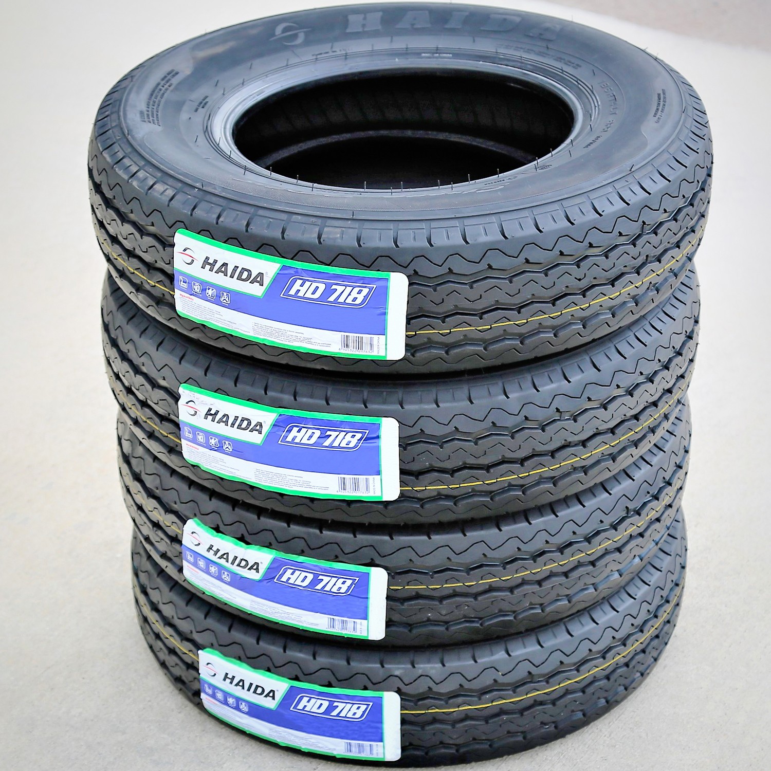2 Tires Haida Strong HD718 185R14C Load D 8 Ply Commercial