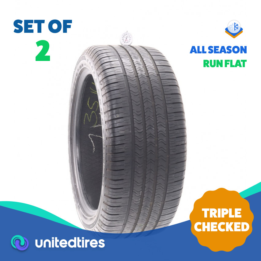 Set of (2) Used 285/40R20 Goodyear Eagle Sport MOExtended Run Flat 108V – 7.5/32