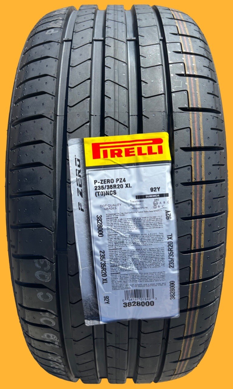ONE BRAND NEW Pirelli P Zero PZ4 235/35R20 92Y T0 Tesla ELECT PNCS Tire