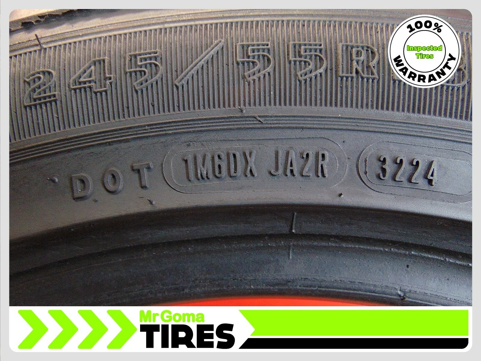 SET OF 4 GOODYEAR EAGLE RS-A 245/55R18 USED TIRES 7.1/32 TREAD 103V 2455518