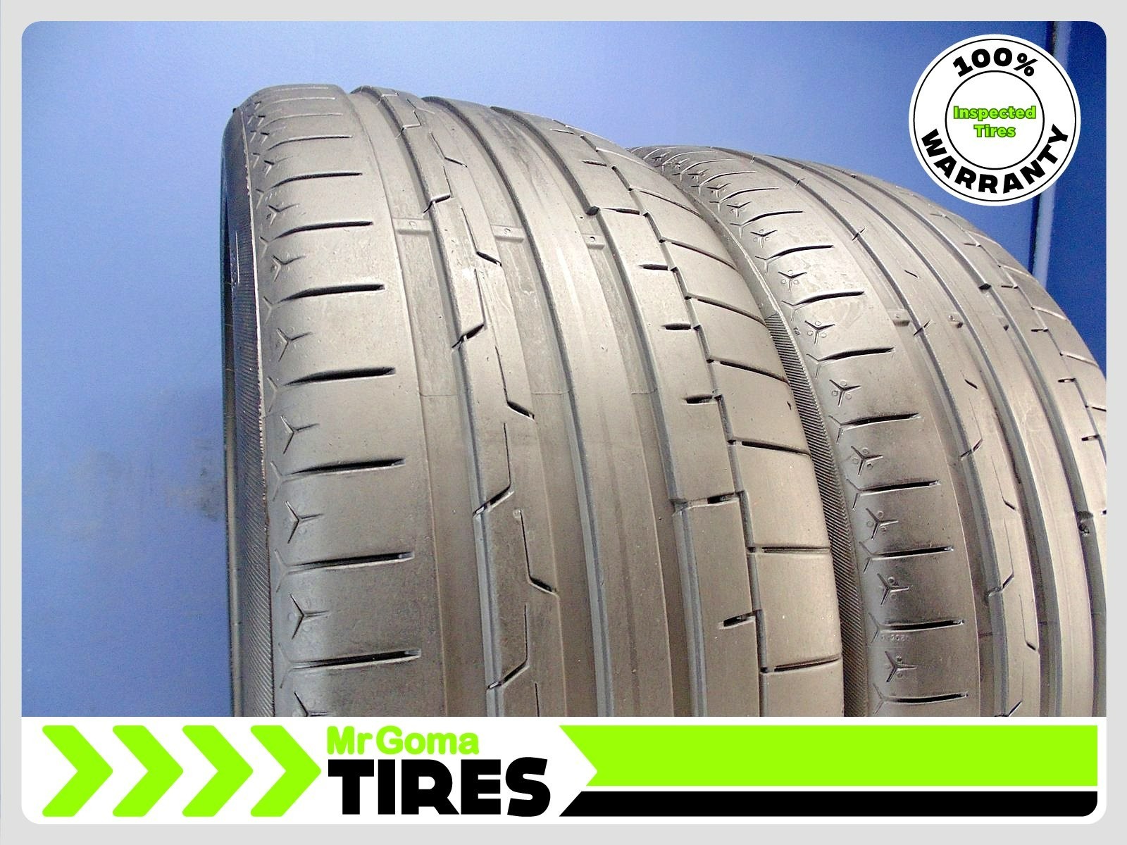 2 CONTINENTAL SPORTCONTACT 6 RO1 XL 255/40R21 USED TIRES 6.8/32 TREAD 2554021