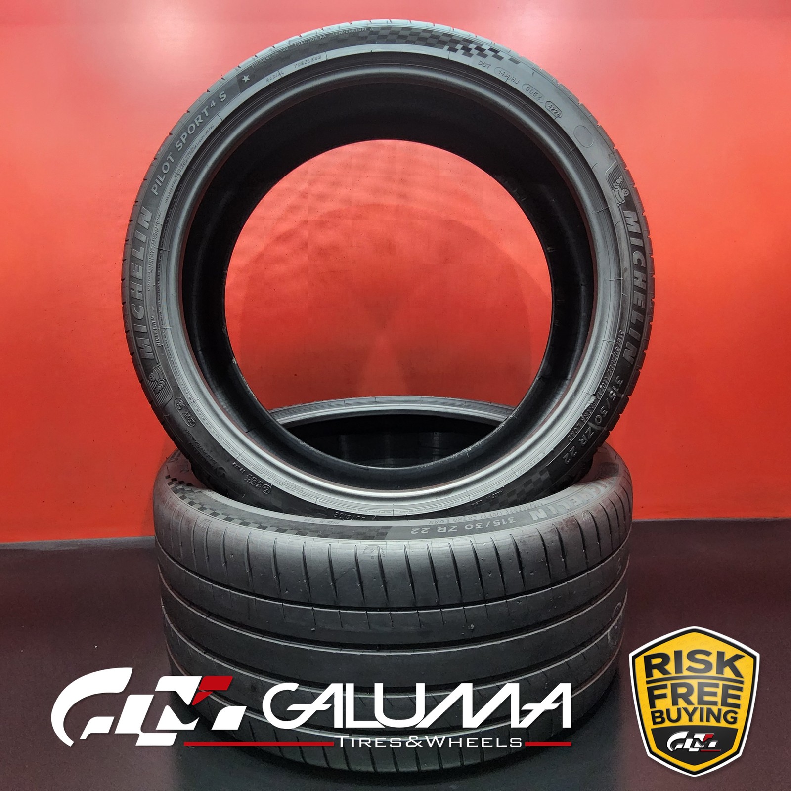 Set of 2 Tires LikeNEW Michelin Pilot Sport 4S ★ XL 315/30ZR22 315/30/22 #95159