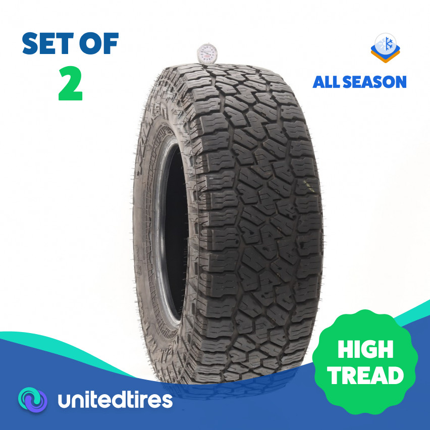 Set of (2) Used 285/70R17 Falken Wildpeak A/T4W 116T – 11/32