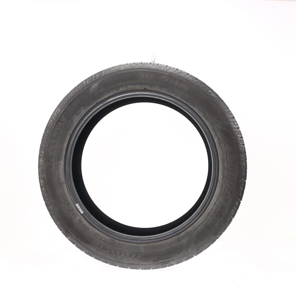Set of (4) Used 225/55R19 Goodyear Reliant All-season 99V – 6.5-7/32
