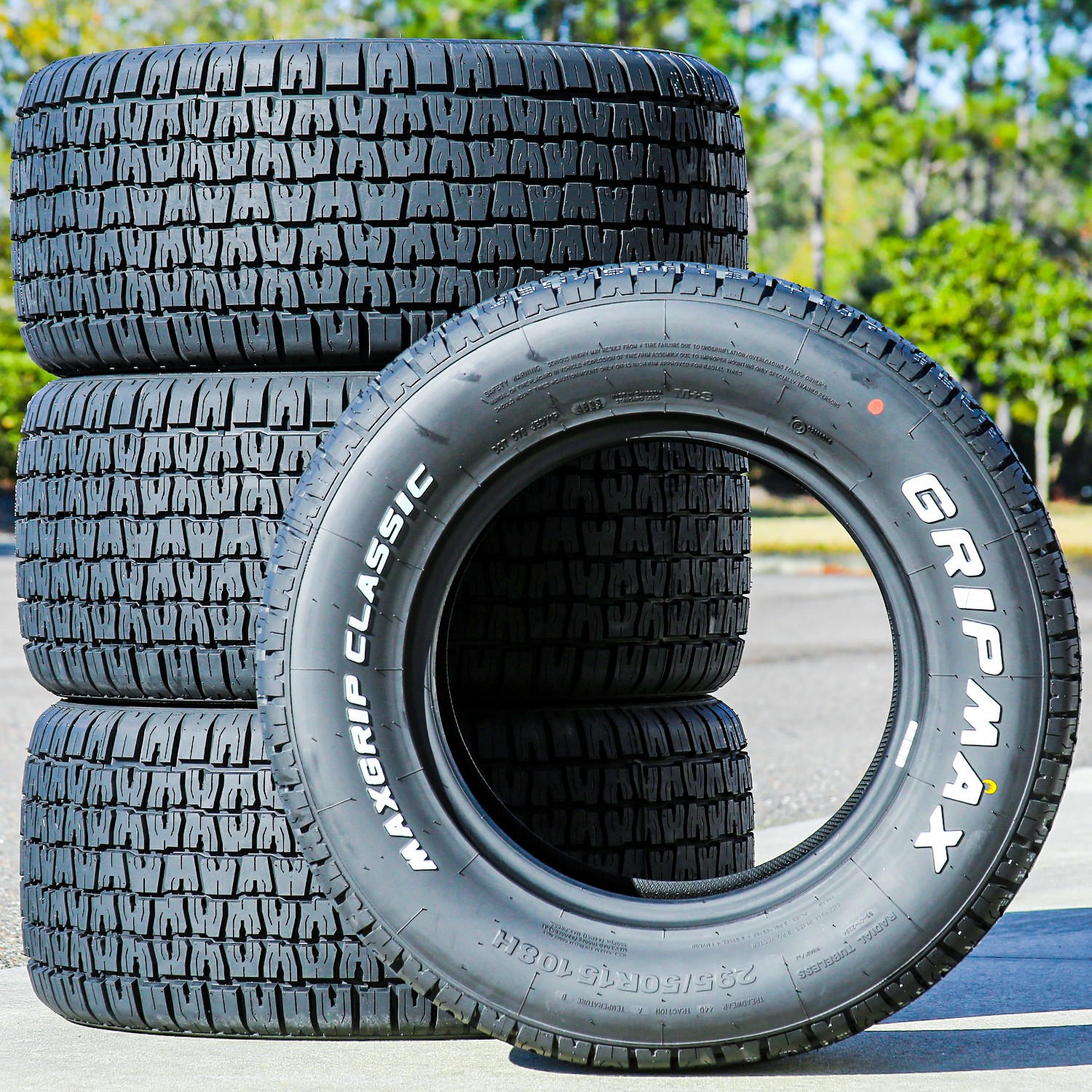 2 Tires 295/50R15 Gripmax MaxGrip Classic AS A/S Performance 108H
