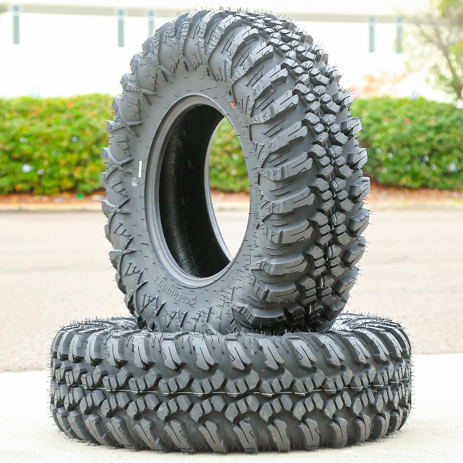 2 Forerunner Aurora A/T 25×10.00R12 25x10R12 67J 8 Ply All Terrain ATV UTV Tires