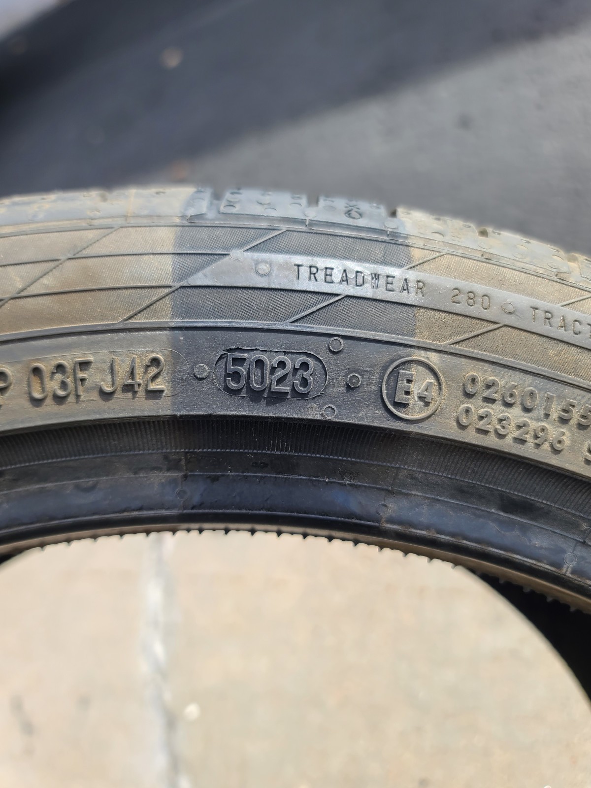 NEW CONTINENTAL 245/40 R18 97Y SPORTCONTACT 5 (MOE) RUN FLAT DOT 5023
