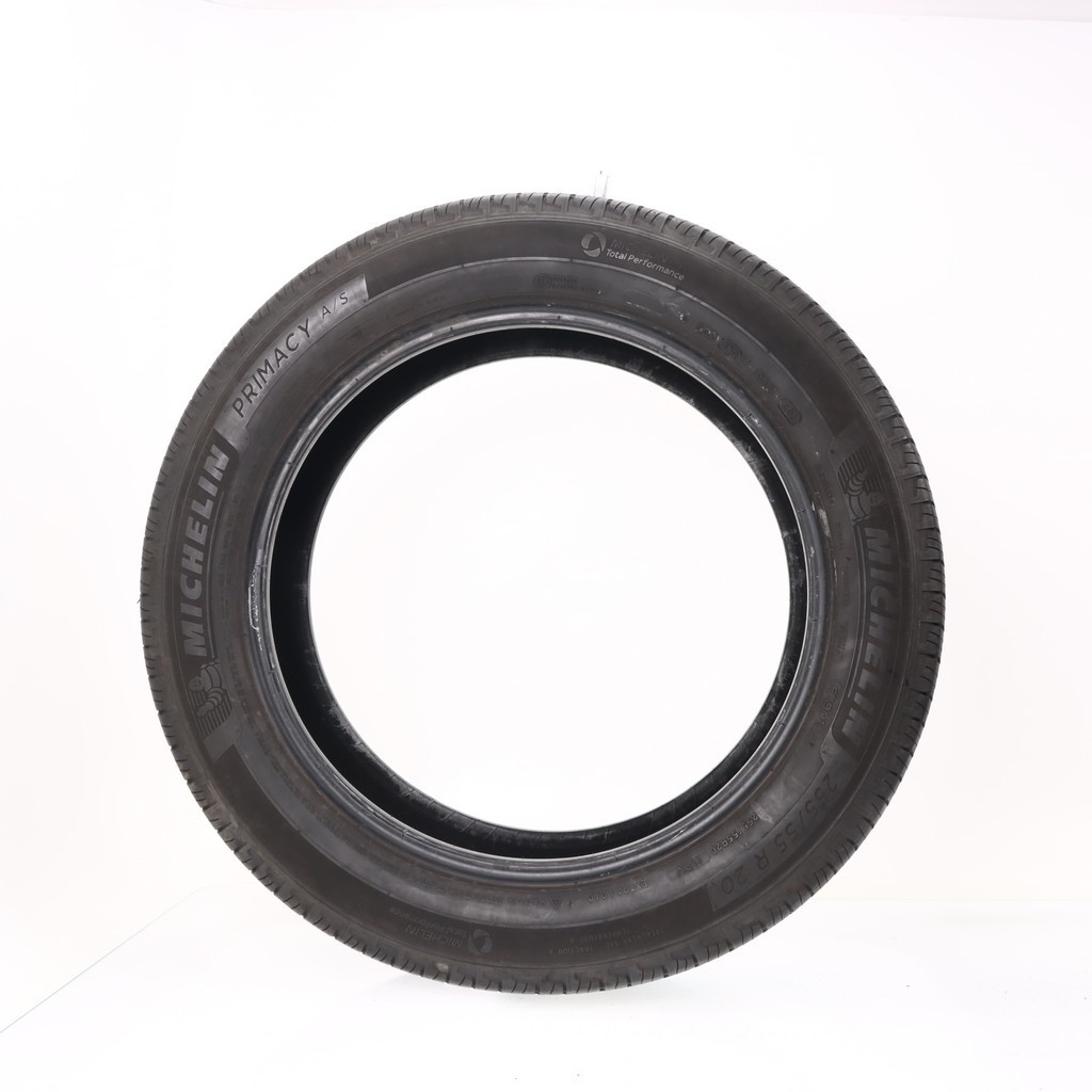 Set of (4) Used 255/55R20 Michelin Primacy A/S 110V – 6-7.5/32 (17DEK)