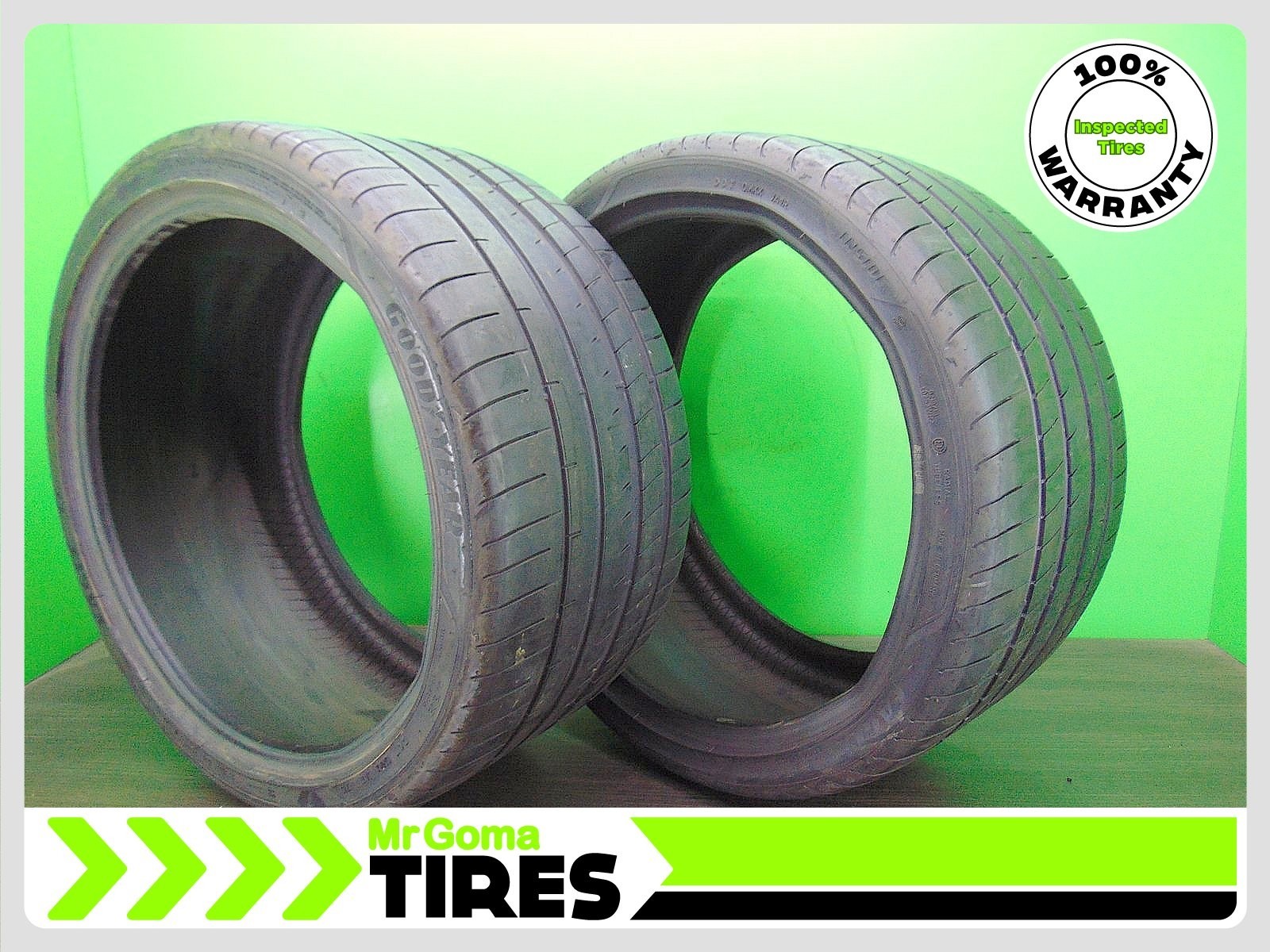 2 305/30R21 TIRES GOODYEAR EAGLE F1 ASYMMETRIC 3 NAO XL 6.9/32 TREAD AUDI OEM