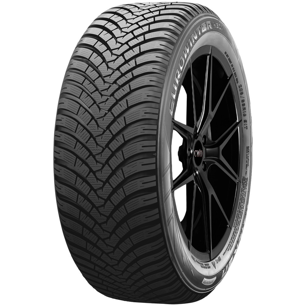 (QTY 4) 225/45R19 Falken EuroWinter HS01 92V SL Black Wall Tires