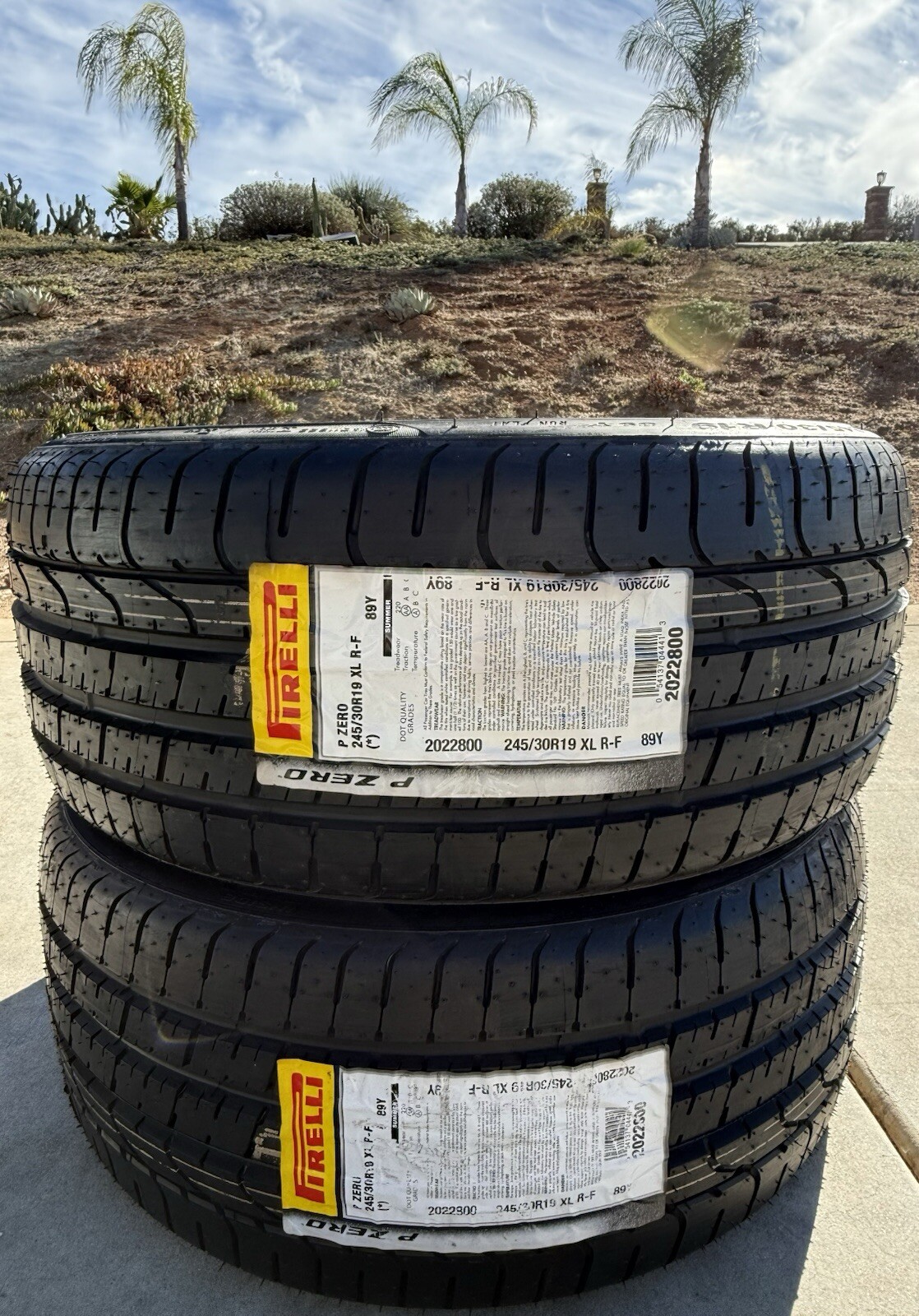 TWO BRAND NEW 245/30R19 Pirelli P Zero Run Flat RFT RF Tires 2453019