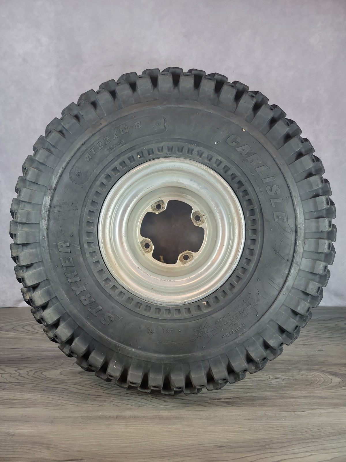 Carlisle Stryker AT22x11‑8 Tire & Rim | 22×11‑8 ATV Rear Wheel Used ATC 200X