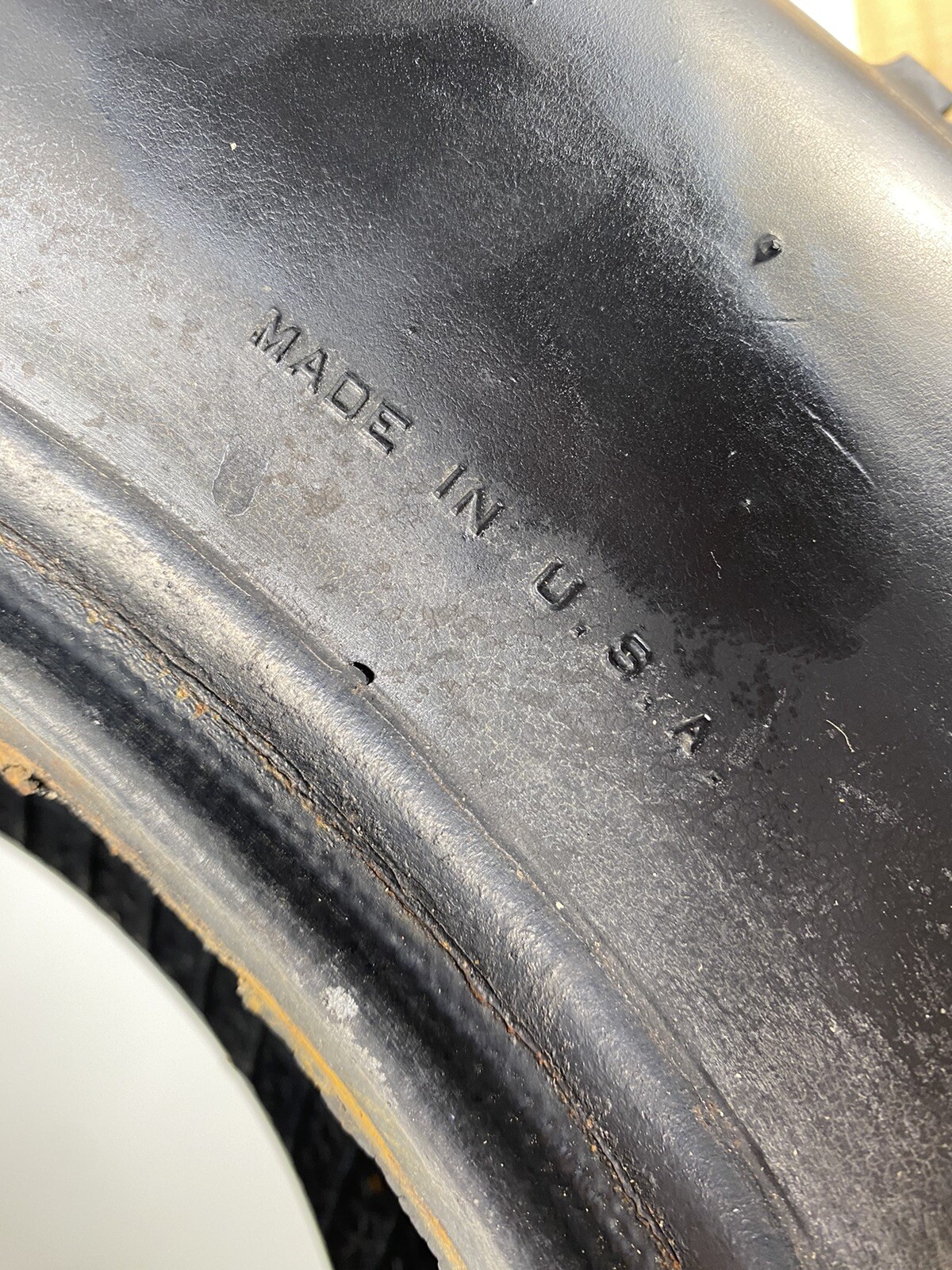 Vtg SafeMark Mud Snow Tire 4 Ply H-78-15 Display Only Mud Grip JEEP CJ Wagoneer