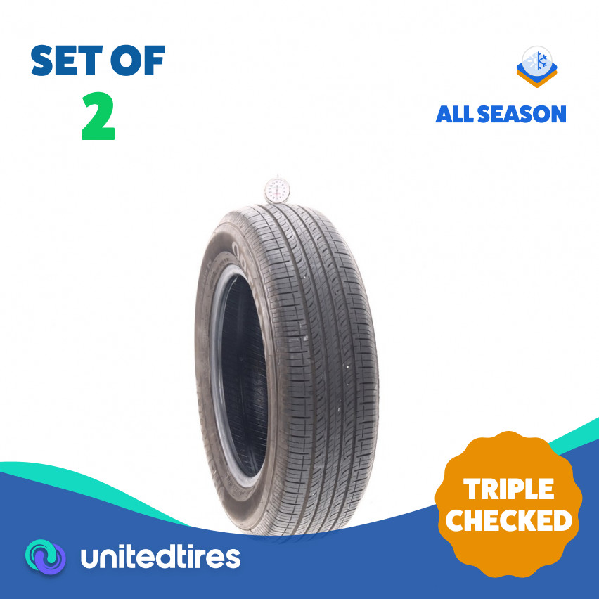 Set of (2) Used 195/65R15 Hankook Optimo H426 91S – 7/32