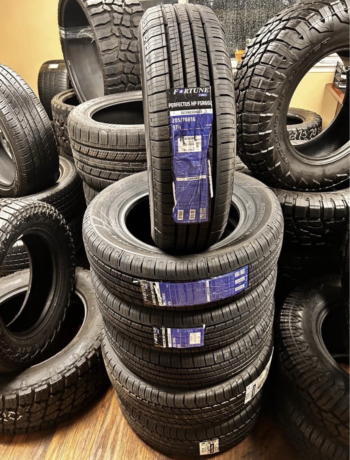 SET OF 4 BRAND NEW 205/70R16 FORTUNE PERFECTUS HP 97H