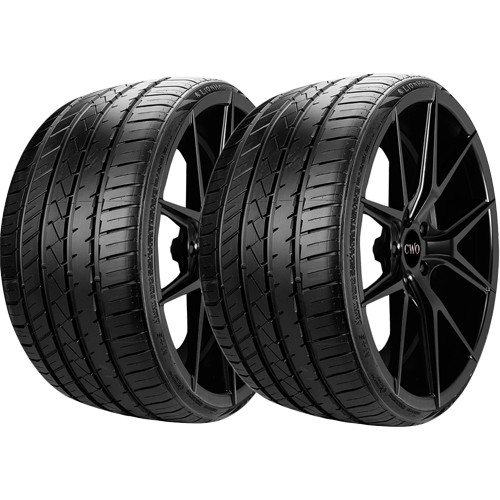 (QTY 2) 295/30ZR24 Lionhart LH-Five 109W XL Black Wall Tires