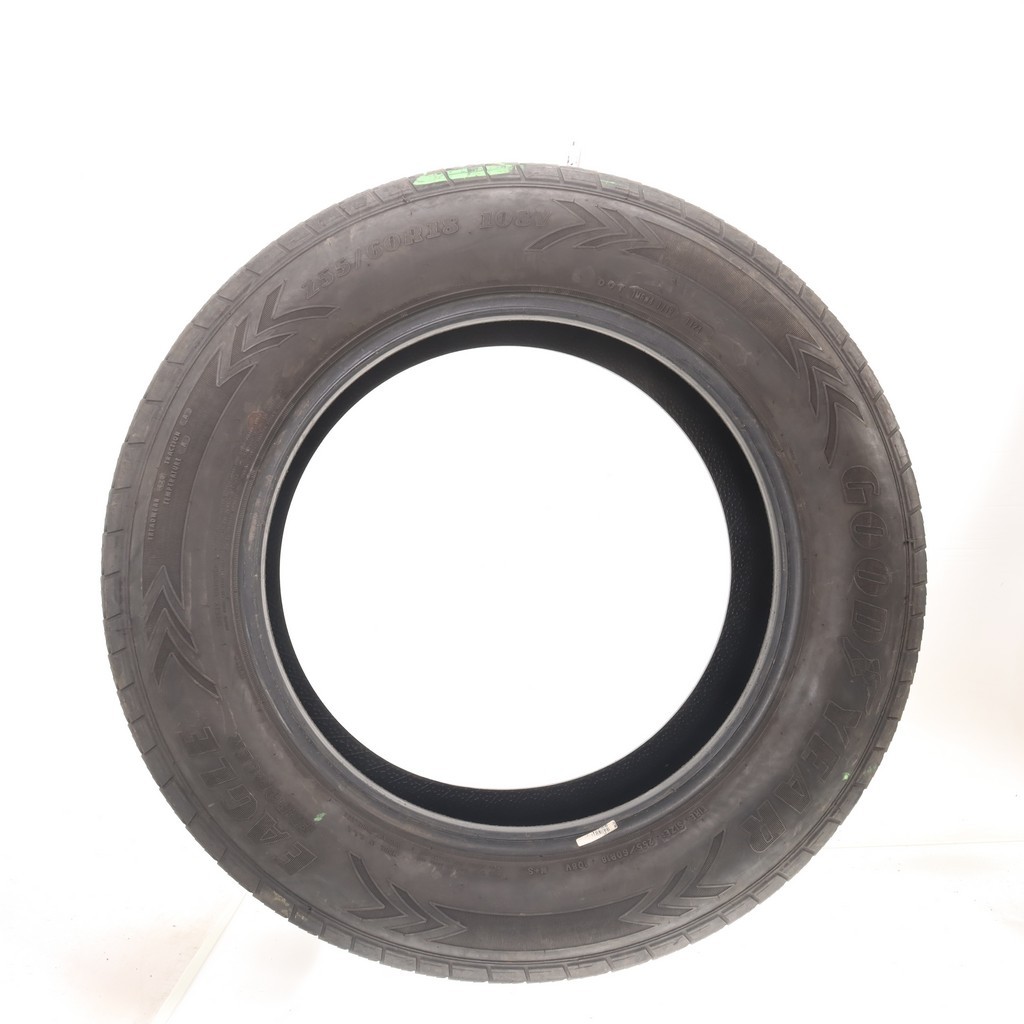 Set of (4) Used 255/60R18 Goodyear Eagle Enforcer 108V – 6.5-8/32 (14JNV)