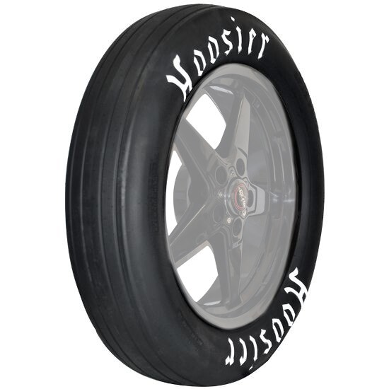 Hoosier 18112 Drag Front Runner, 28x 4.5-18, Bias Ply, White Letter, Each