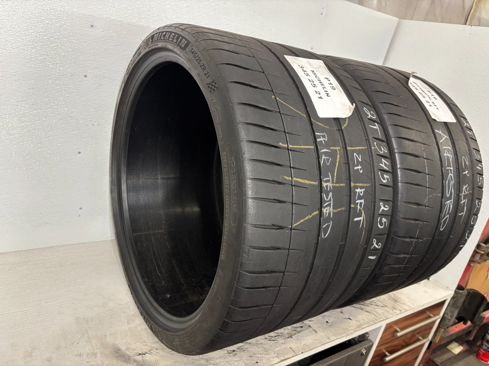NO SHIPPING ONLY LOCAL PICK UP 2 Tires 345 25 21 Michelin Pilot Sport 4 S ZP