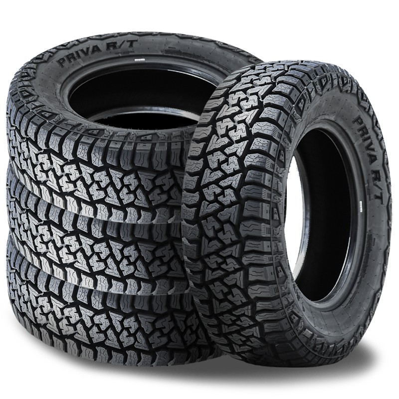 4 Atlas Priva R/T LT305/55R20 125/122Q Mud+All Terrain Hybrid Tires 12 Ply LR F