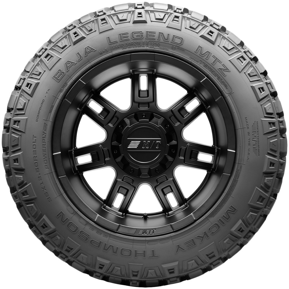 (QTY 5) 40×14.50R20 Mickey Thompson Baja Legend MTZ 128Q LRD Black Wall Tires